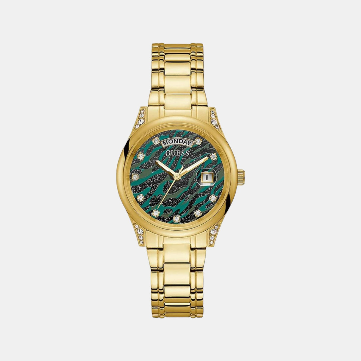 Guess Round Green Analog watch