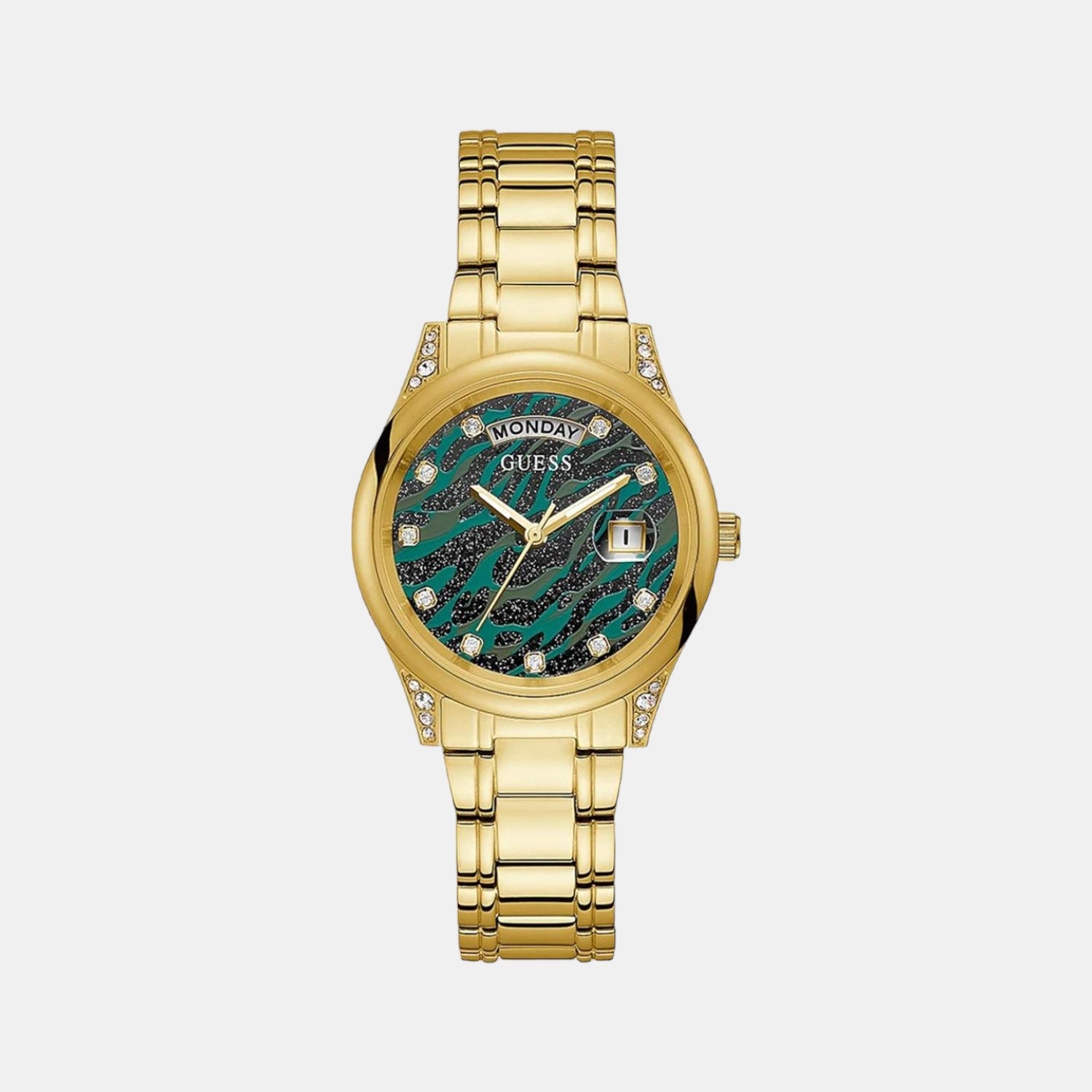 Guess Round Green Analog watch