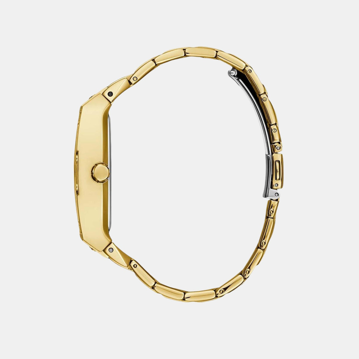 Guess Women Rectangular Gold watch