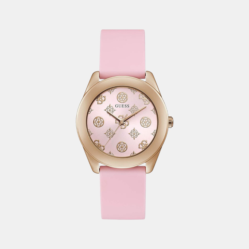 Guess Round Pink Analog watch