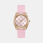 Guess Round Pink Analog watch