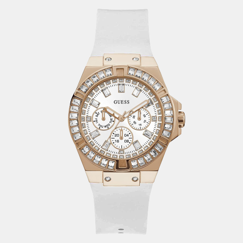 Guess Round White Chronograph watch