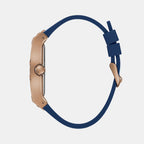 Pheonix Men Quartz Blue Dial Multi-Function Leather Watch GW0202G8