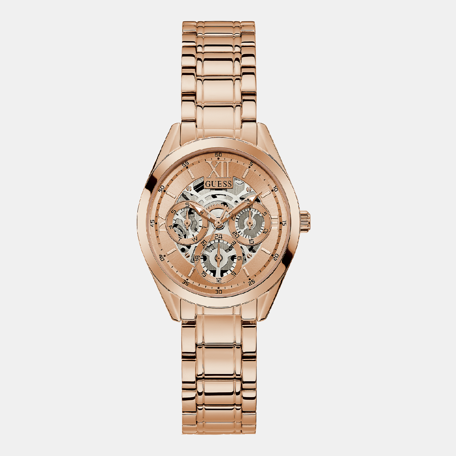 Guess Round Beige Analog watch