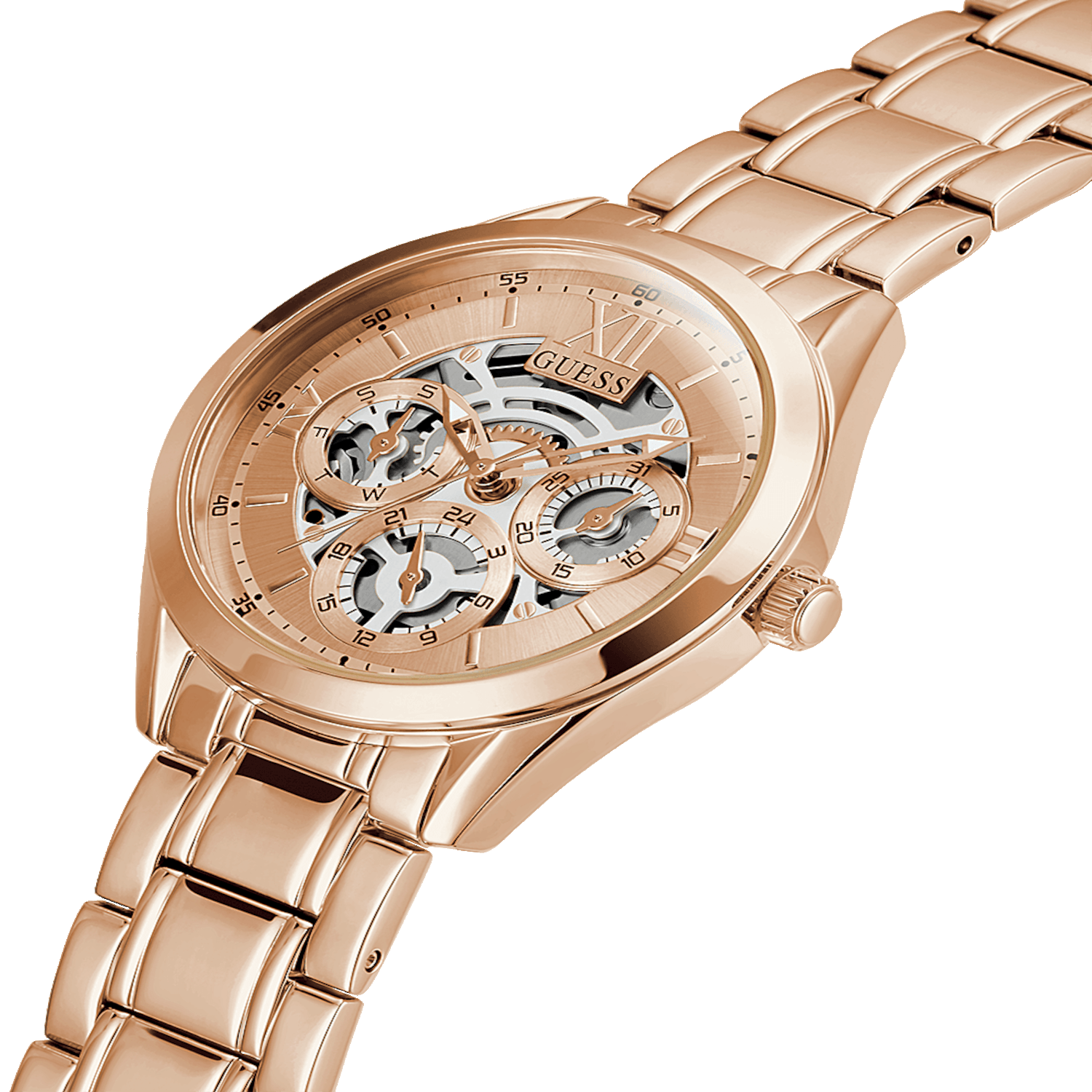 Guess Stainless Steel Round watch