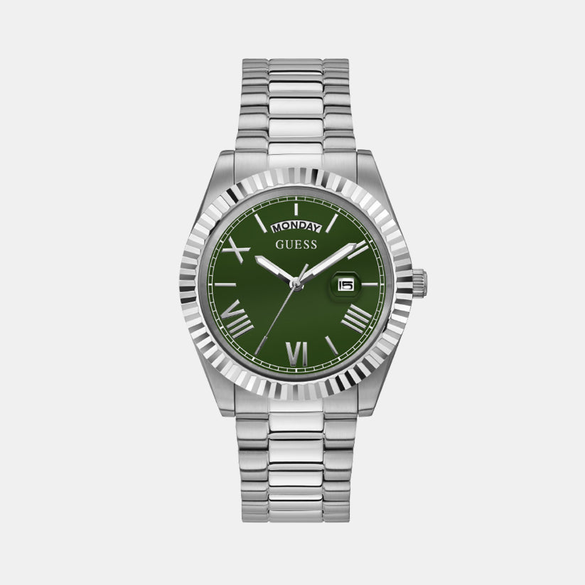 Guess Round Green Analog watch