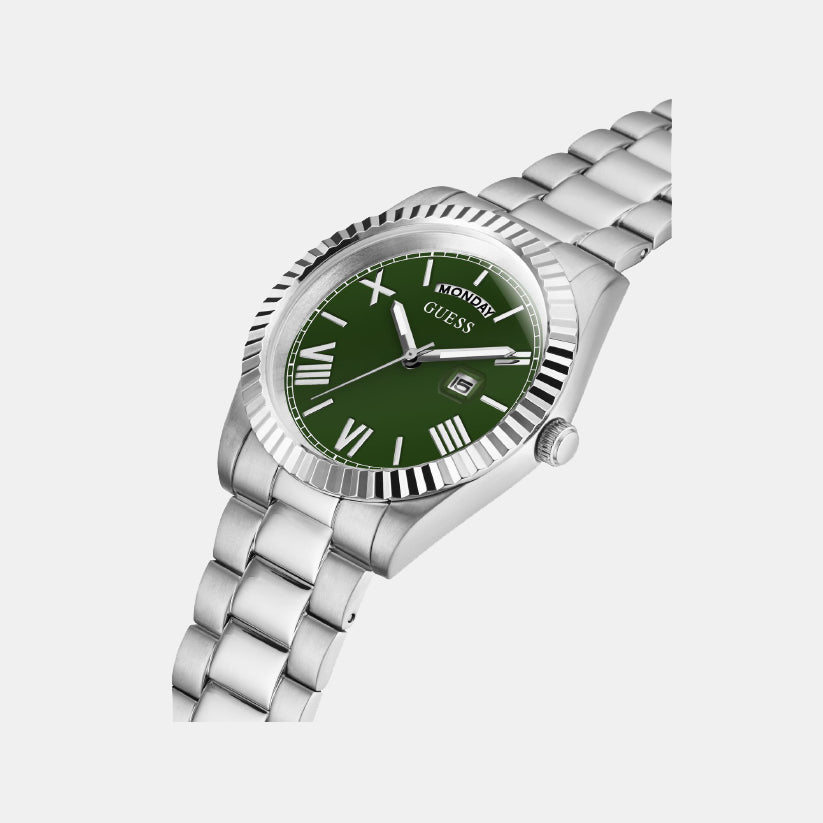 Guess Men Round Green watch