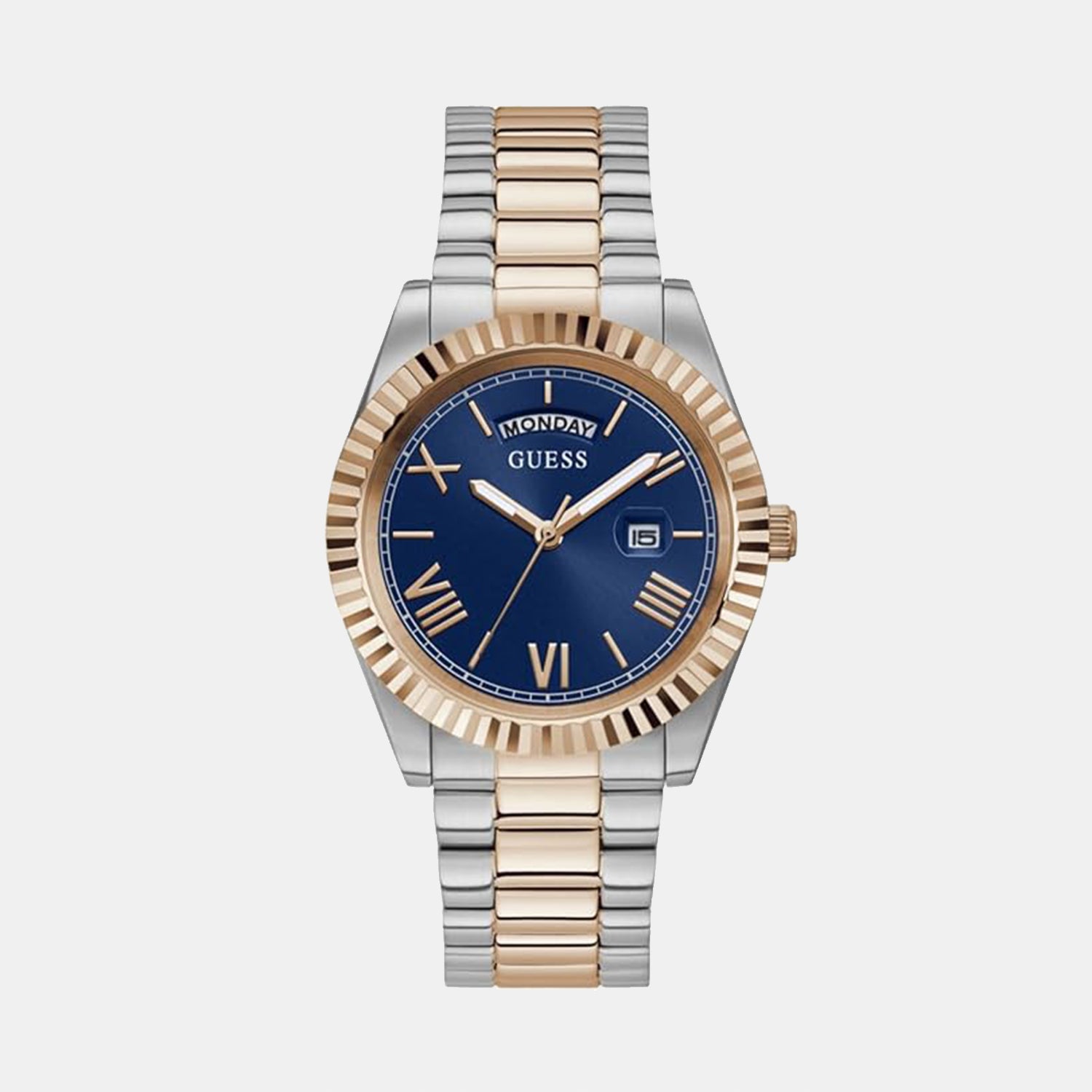 Guess Round Blue Analog watch
