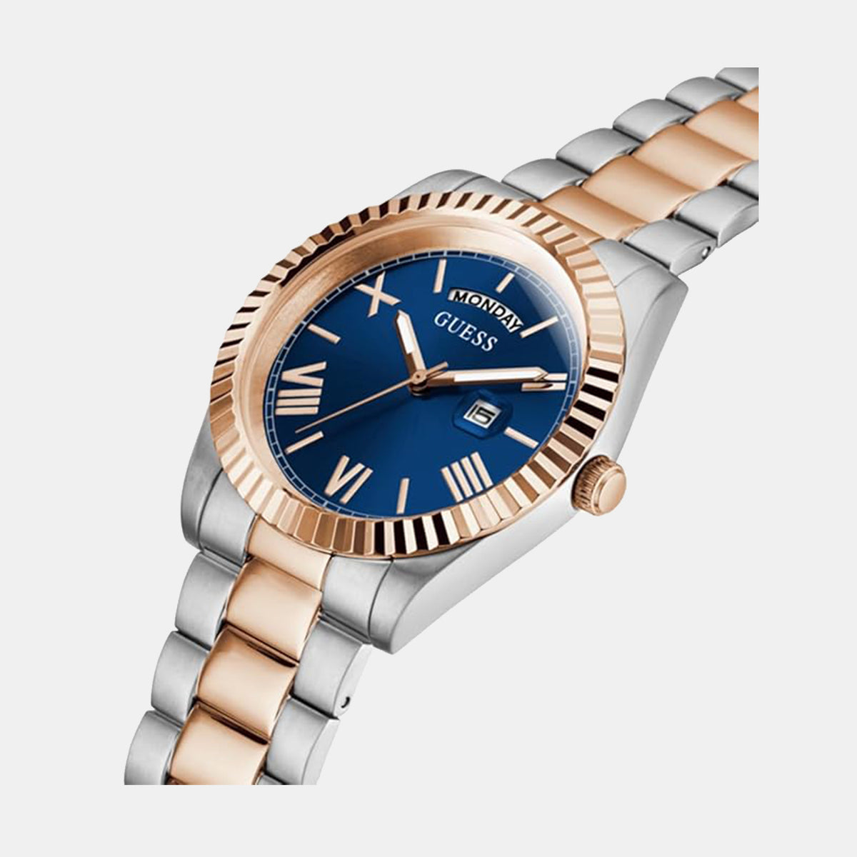 Guess Men Round Blue watch