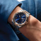 Men Quartz Blue Dial Analog Stainless Steel Watch GW0265G12