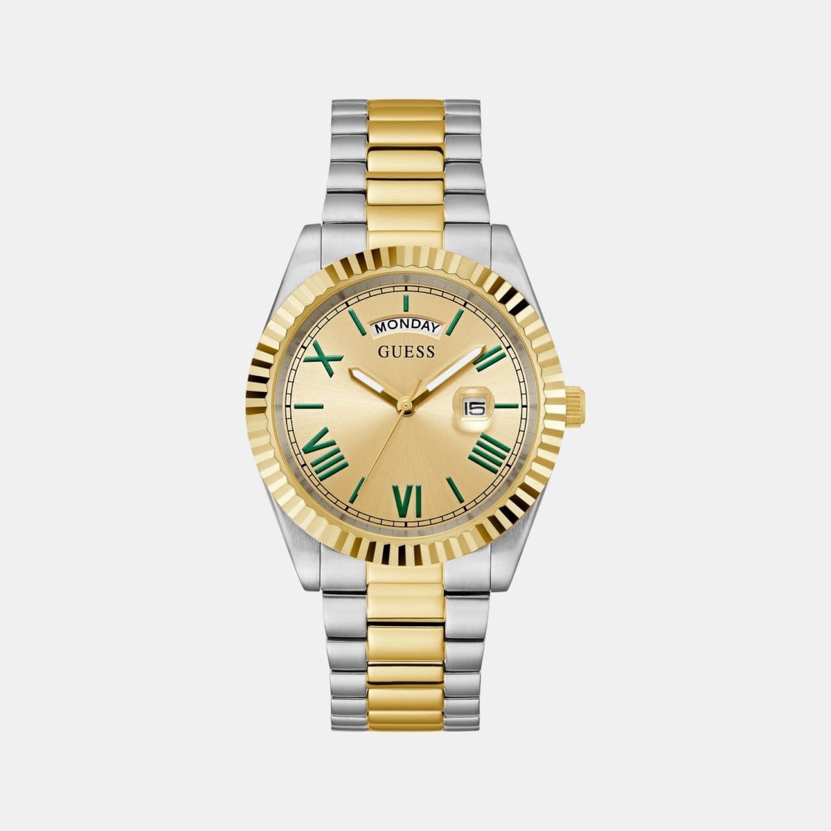 Gd Connoisseur Men Quartz Champagne Dial Analog Stainless Steel Watch Gw0265G14