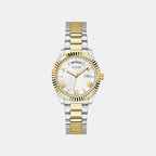 Gd Luna Women Quartz White Dial Analog Stainless Steel GW0308L6