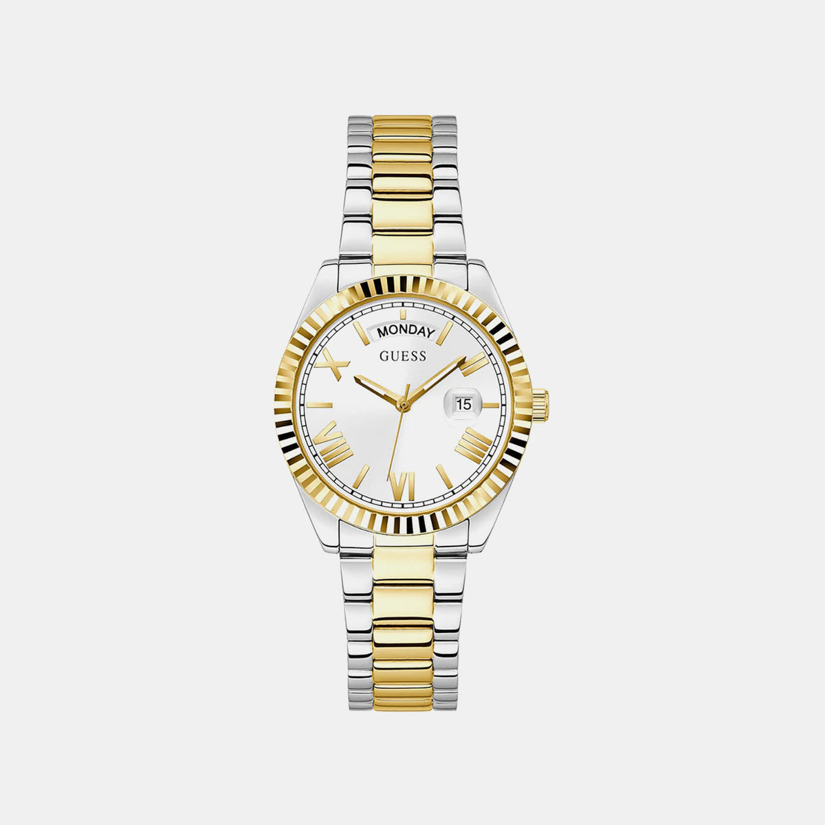 Gd Luna Women Quartz White Dial Analog Stainless Steel Watch Gw0308L6