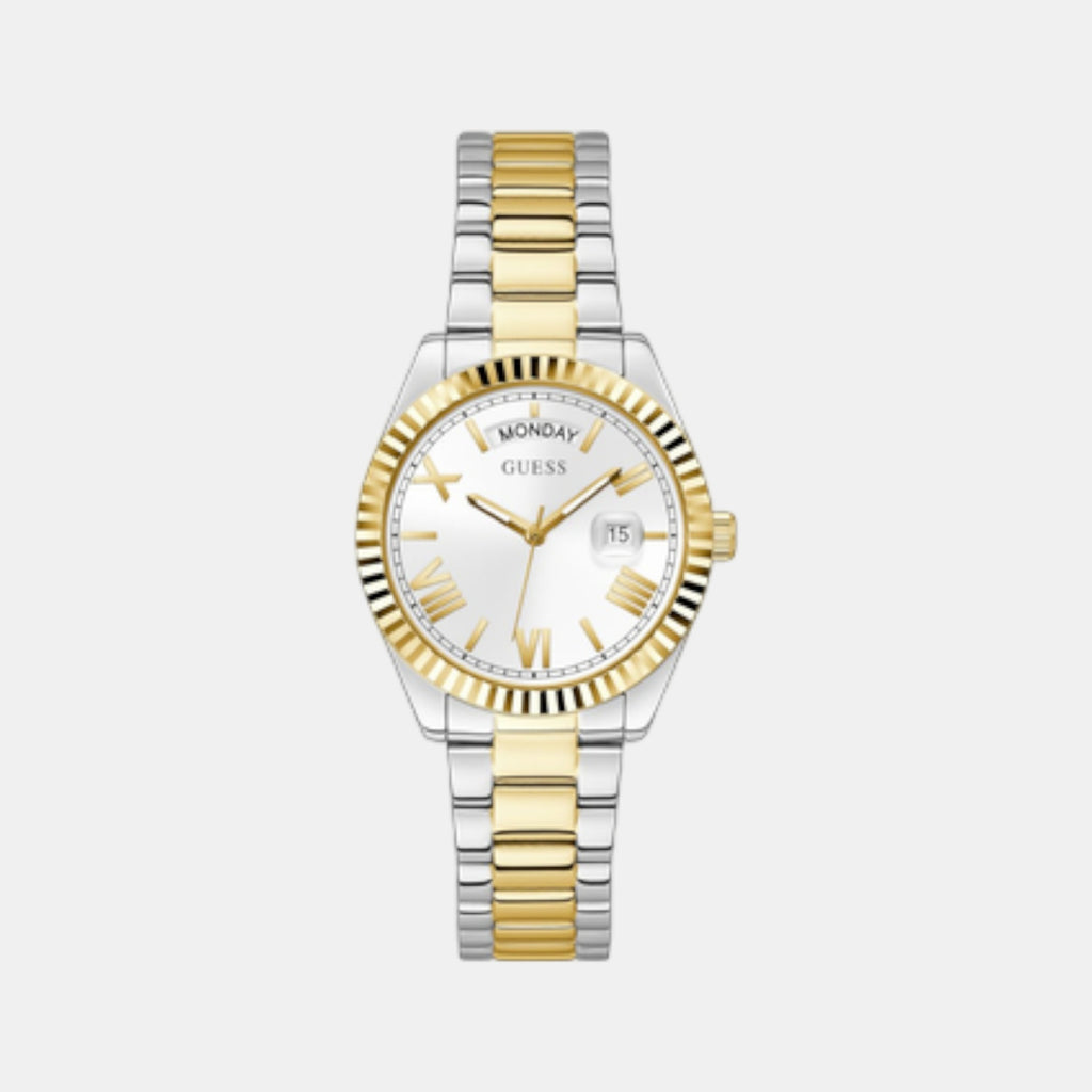 Luna Women Quartz White Dial Analog Stainless Steel Watch GW0308L6