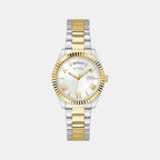 Luna Women Quartz White Dial Analog Stainless Steel Watch GW0308L6