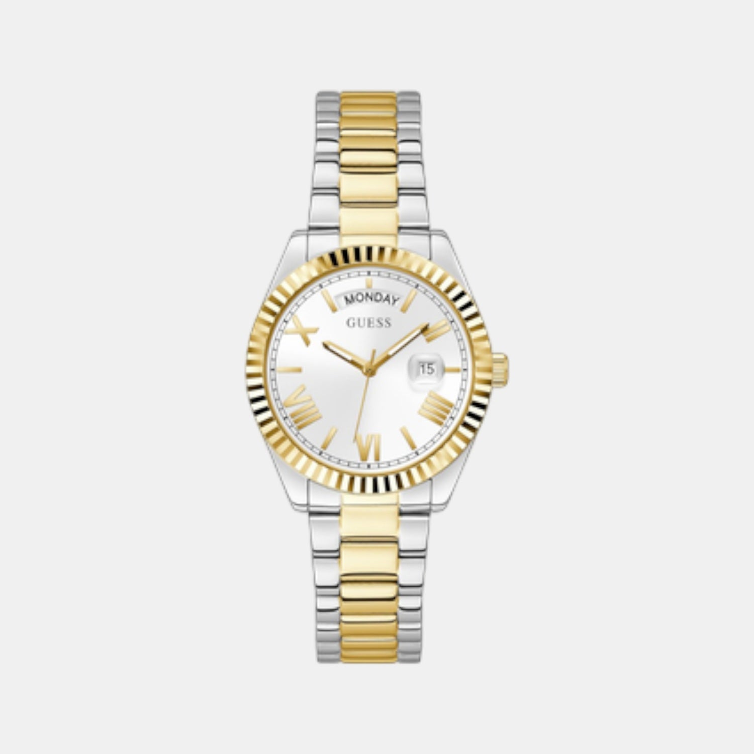 Luna Women Quartz White Dial Analog Stainless Steel Watch GW0308L6