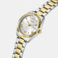 Dress Women Quartz White Dial Analog Recycled Steel Watch GW0308L6