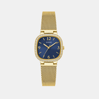 Dress Women Quartz Blue Dial Analog Mesh Watch GW0354L6