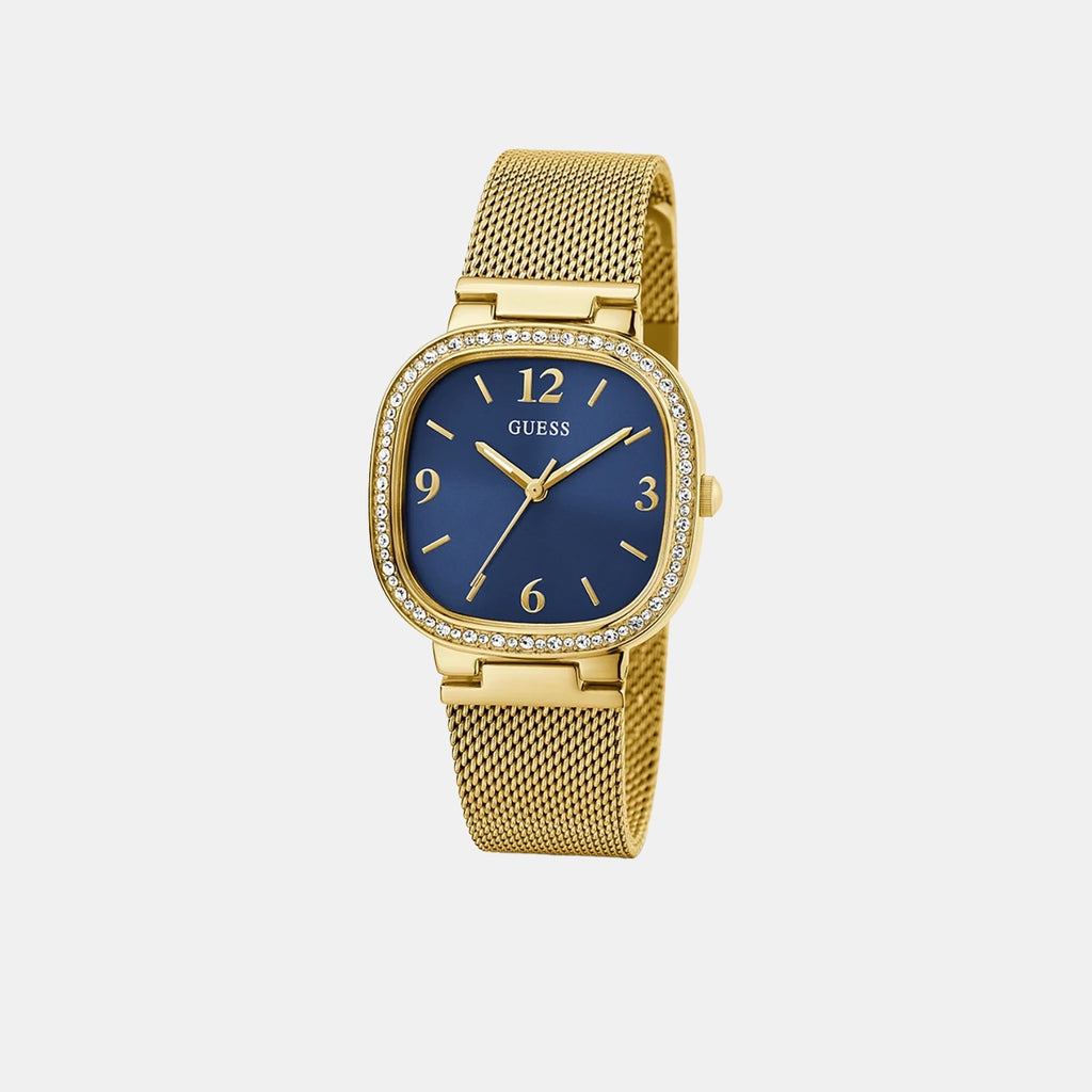 Dress Women Quartz Blue Dial Analog Mesh Watch GW0354L6