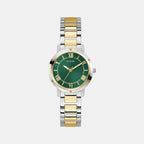 Gd Dawn Women Quartz Green Dial Analog Stainless Steel GW0404L5