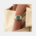 Gd Dawn Women Quartz Green Dial Analog Stainless Steel GW0404L5