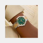 Gd Dawn Women Quartz Green Dial Analog Stainless Steel GW0404L5