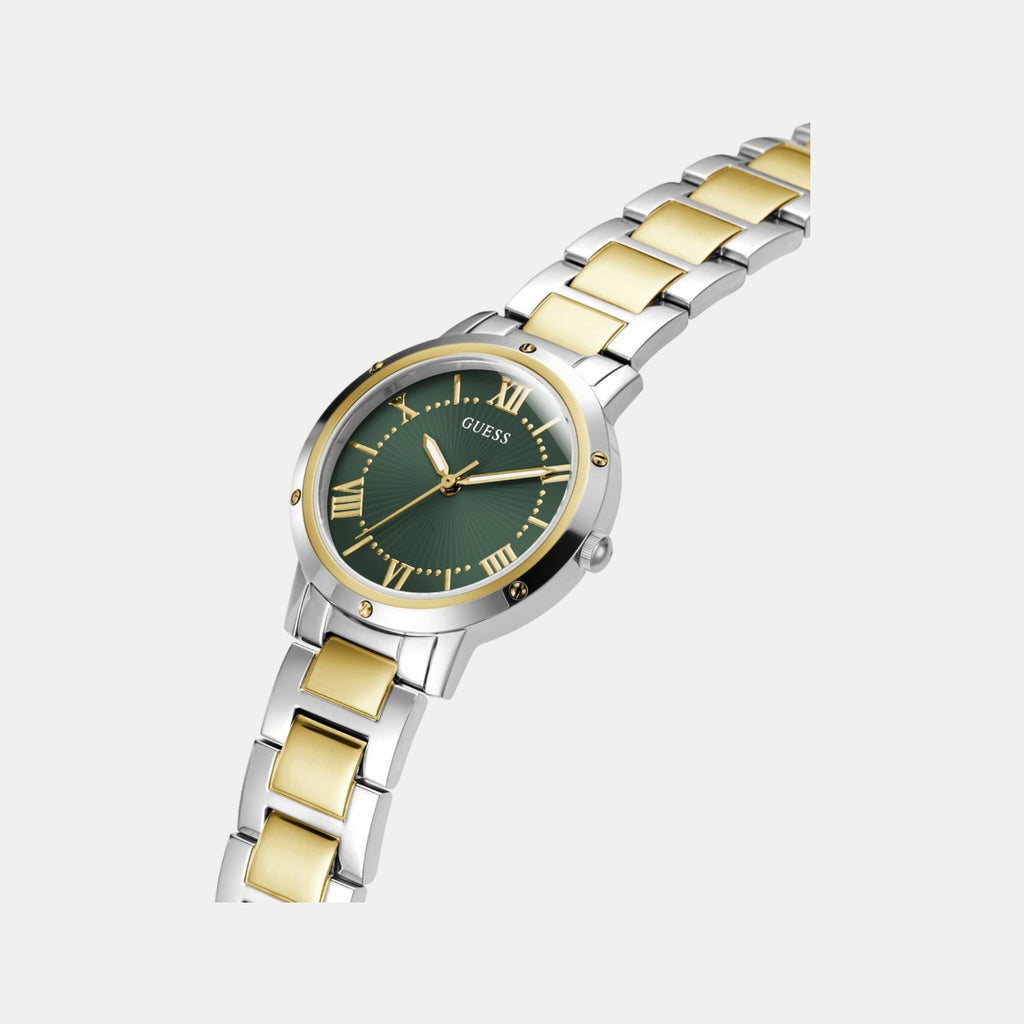Gd Dawn Women Quartz Green Dial Analog Stainless Steel GW0404L5