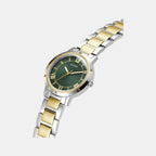 Gd Dawn Women Quartz Green Dial Analog Stainless Steel GW0404L5