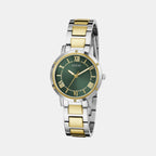 Gd Dawn Women Quartz Green Dial Analog Stainless Steel GW0404L5
