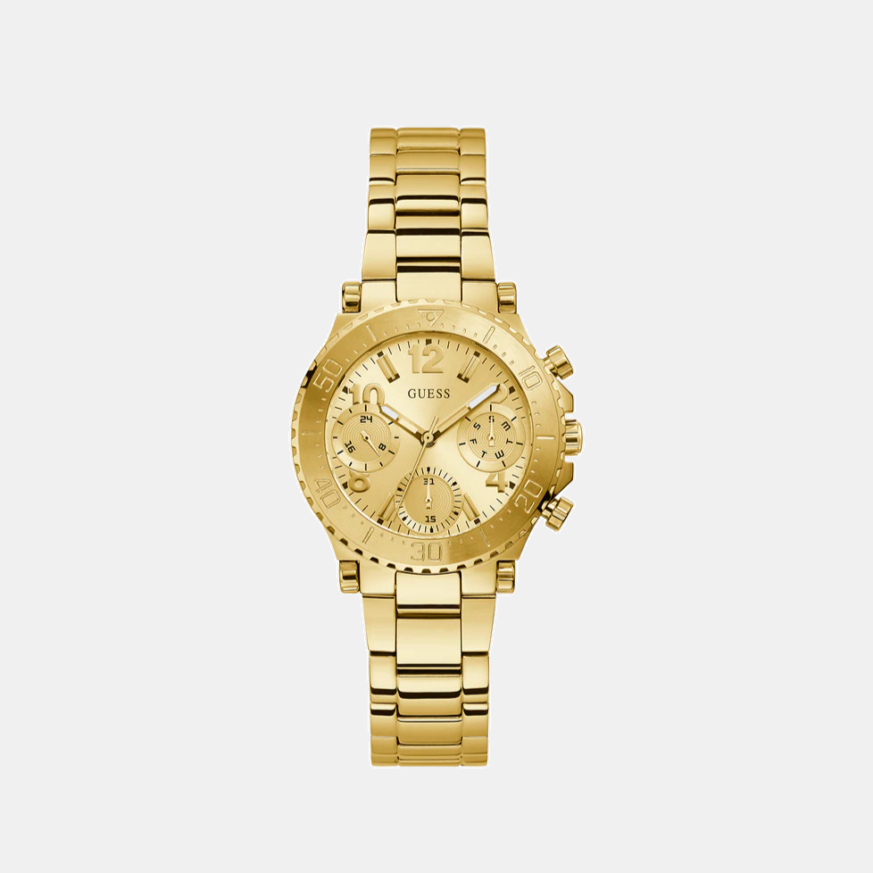 Guess Round Gold Chronograph watch