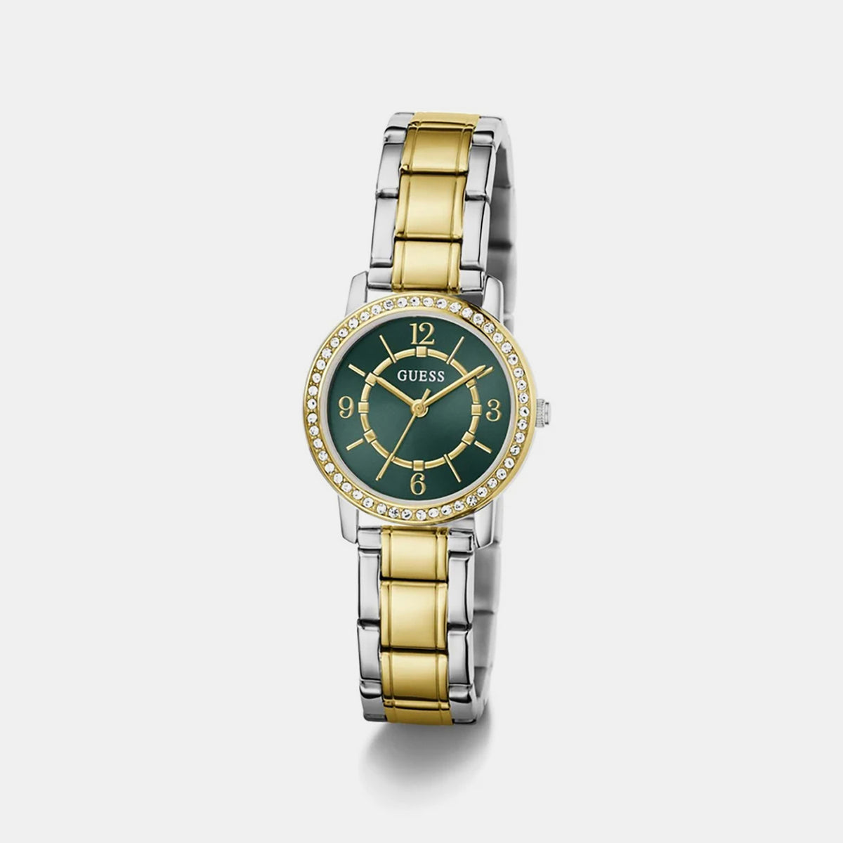 Women Quartz Green Dial Analog Stainless Steel Watch GW0468L7