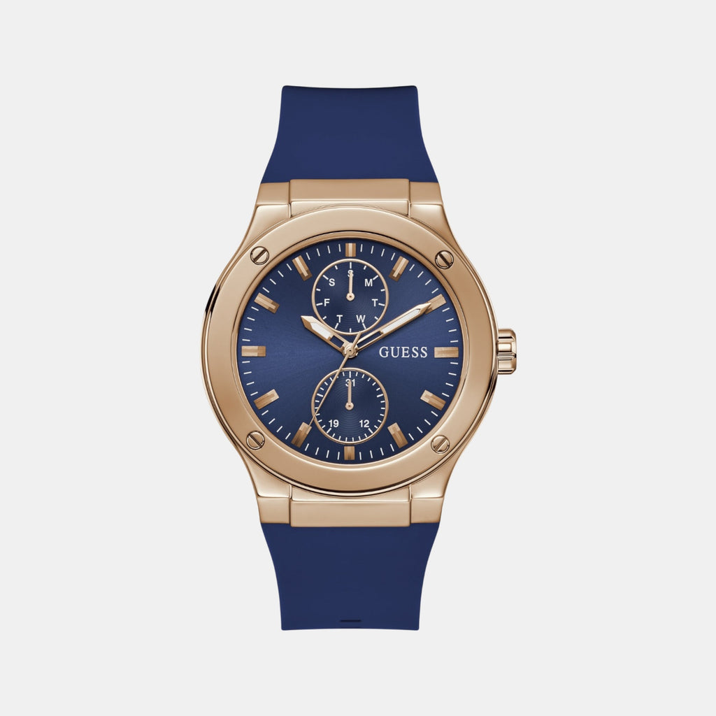 Jet Men Quartz Blue Dial Chronograph Silicone Watch GW0491G4