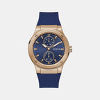 Jet Men Quartz Blue Dial Chronograph Silicone Watch GW0491G4