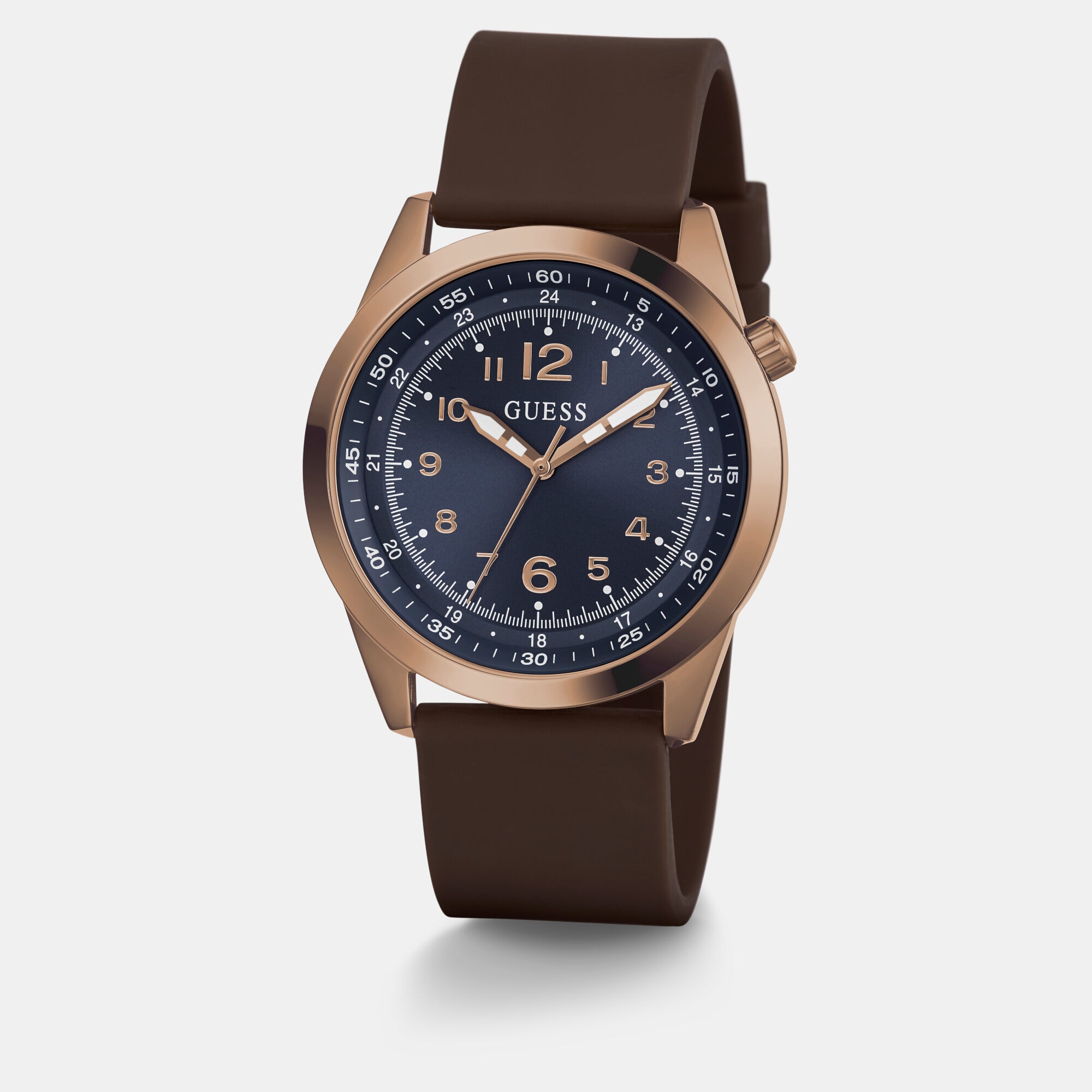 Guess Round Blue Analog watch