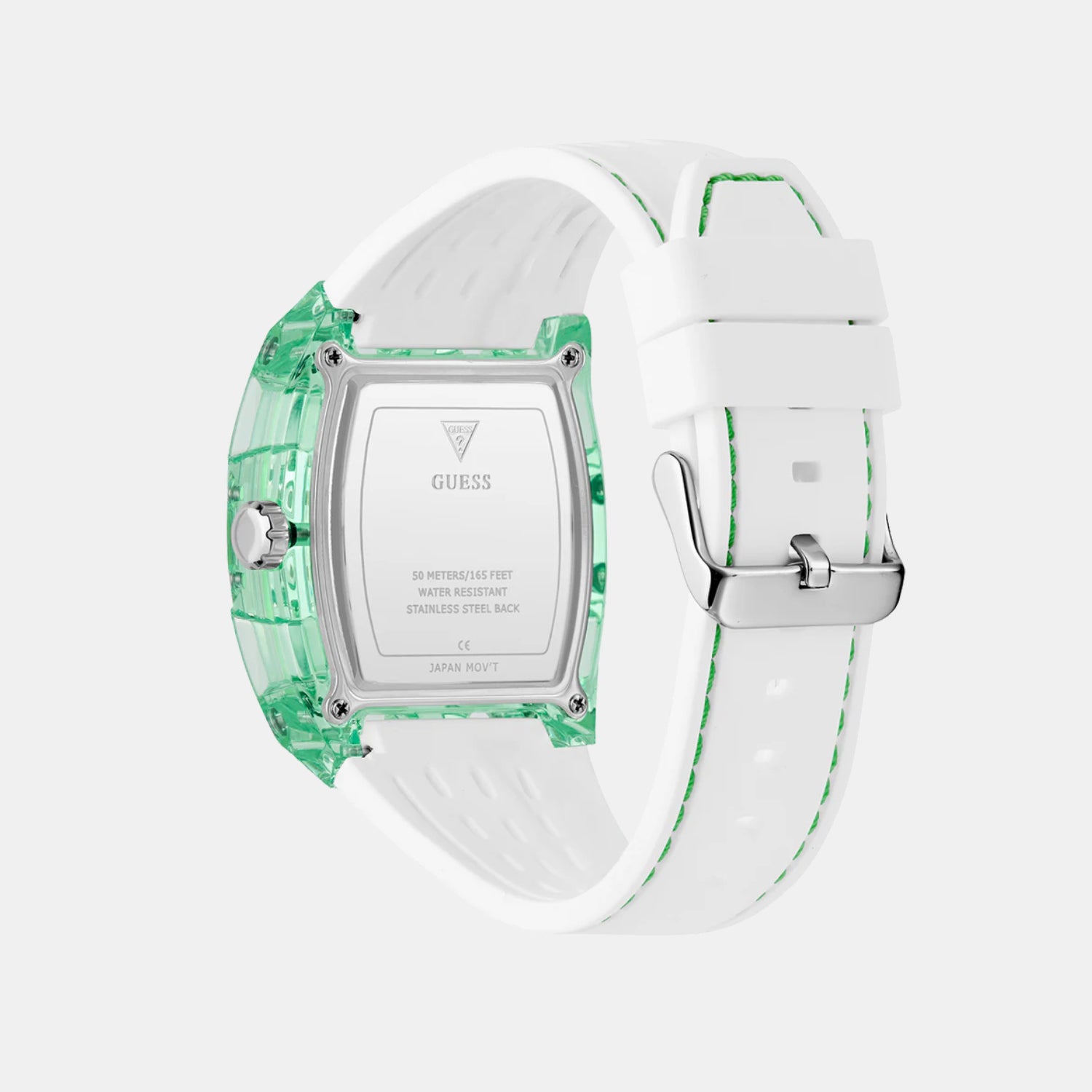 Trend Men Quartz Green Dial Multi-Function Silicone Watch GW0499G10