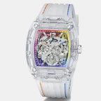 Phoenix Men Quartz Transparent Dial Multi-Function Silicone Watch GW0499G13