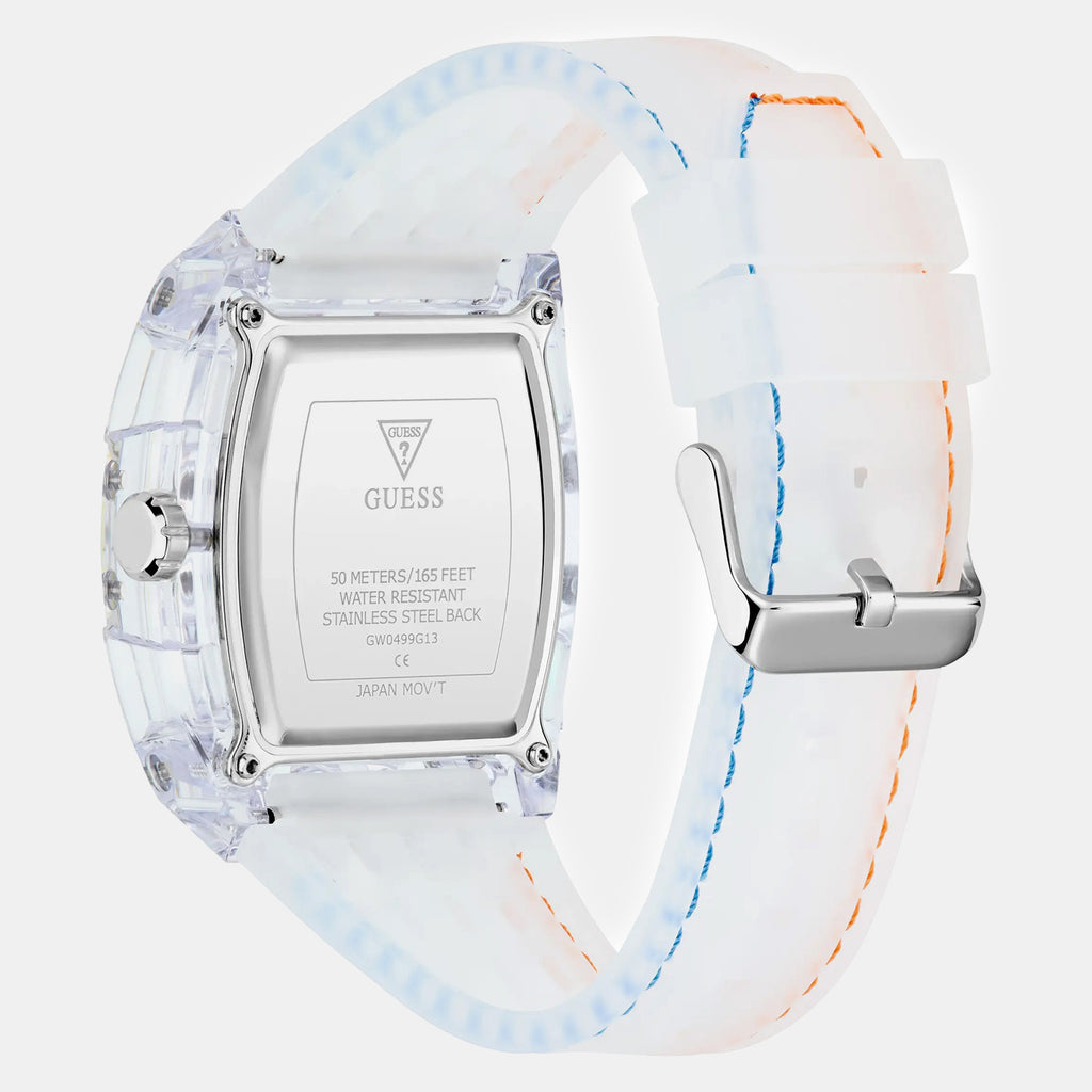 Phoenix Men Quartz Transparent Dial Multi-Function Silicone Watch GW0499G13