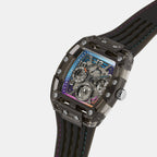 Men Quartz Black Dial Multi-function Silicone Watch GW0499G14