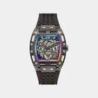 Men Quartz Black Dial Multi-function Silicone Watch GW0499G14