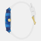 Trend Men Quartz Blue Dial Multi-Function Silicone Watch GW0499G6