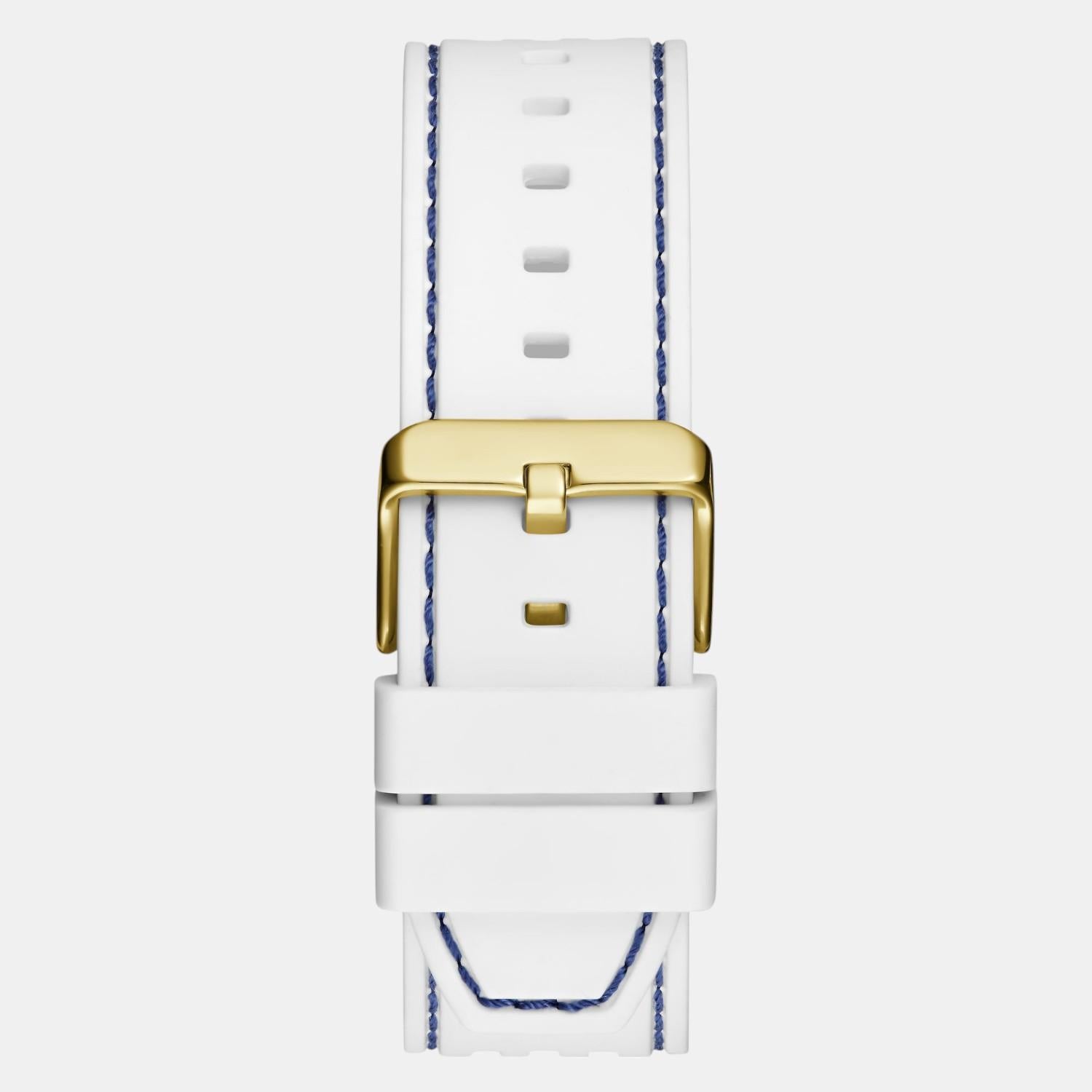 Trend Men Quartz Blue Dial Multi-Function Silicone Watch GW0499G6