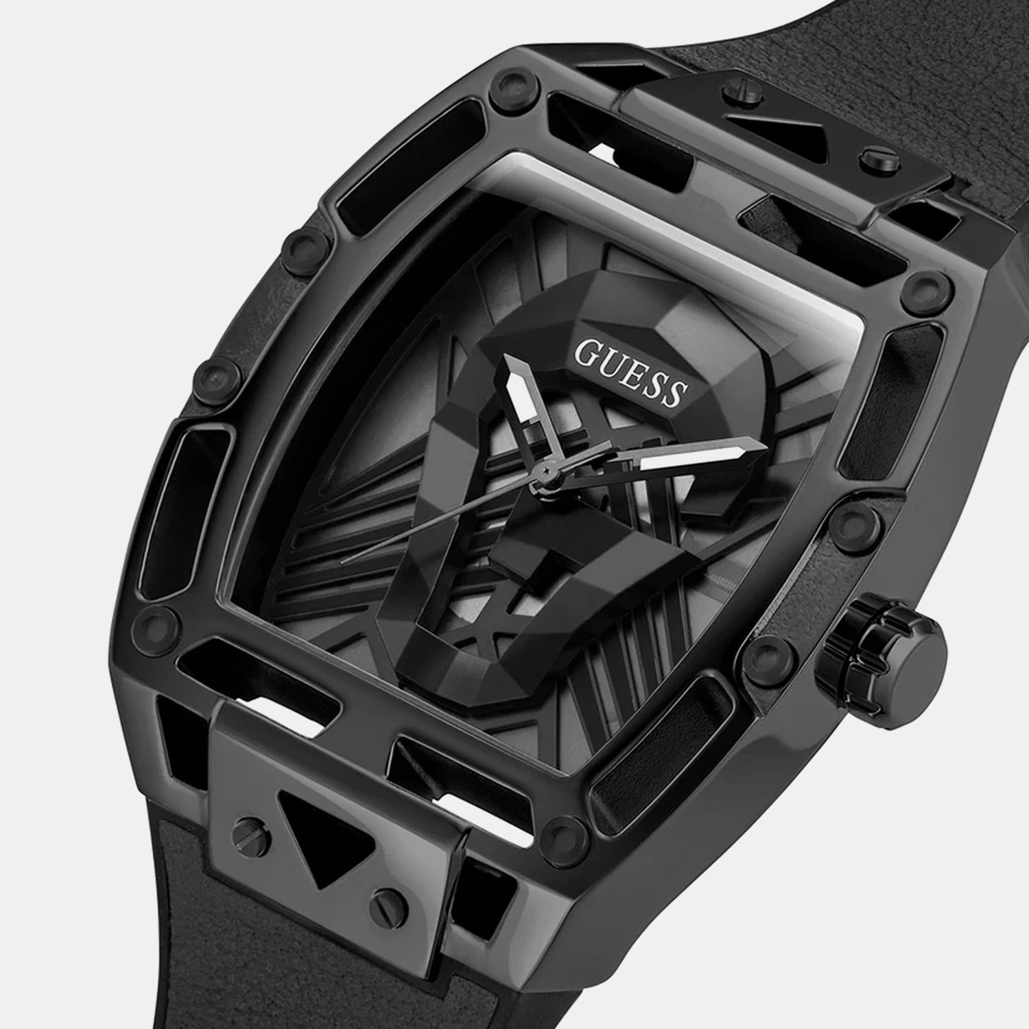 Legend Men Quartz Black Dial Analog Silicone Watch GW0500G2