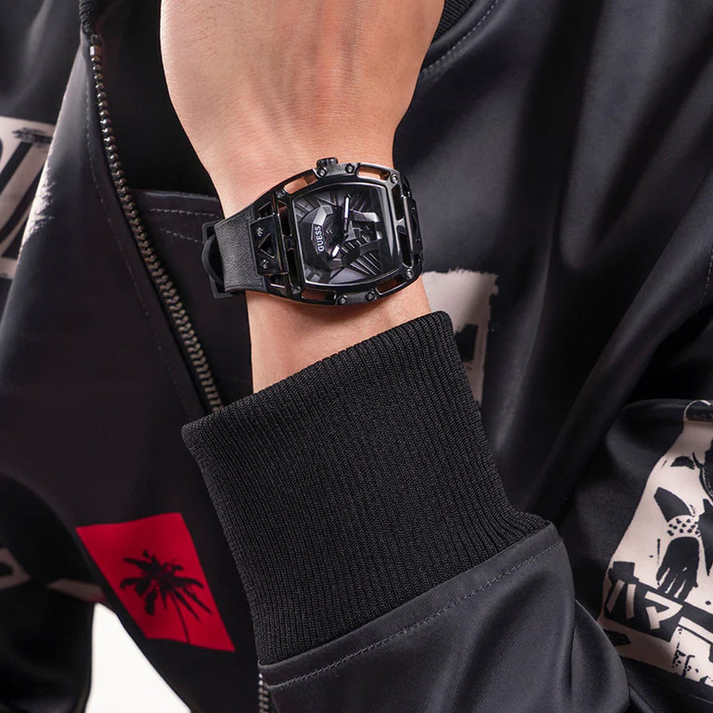 Legend Men Quartz Black Dial Analog Silicone Watch GW0500G2