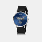 Idol Men Quartz Blue Dial Analog Silicone Watch GW0503G2