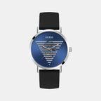 Idol Men Quartz Blue Dial Analog Silicone Watch GW0503G2