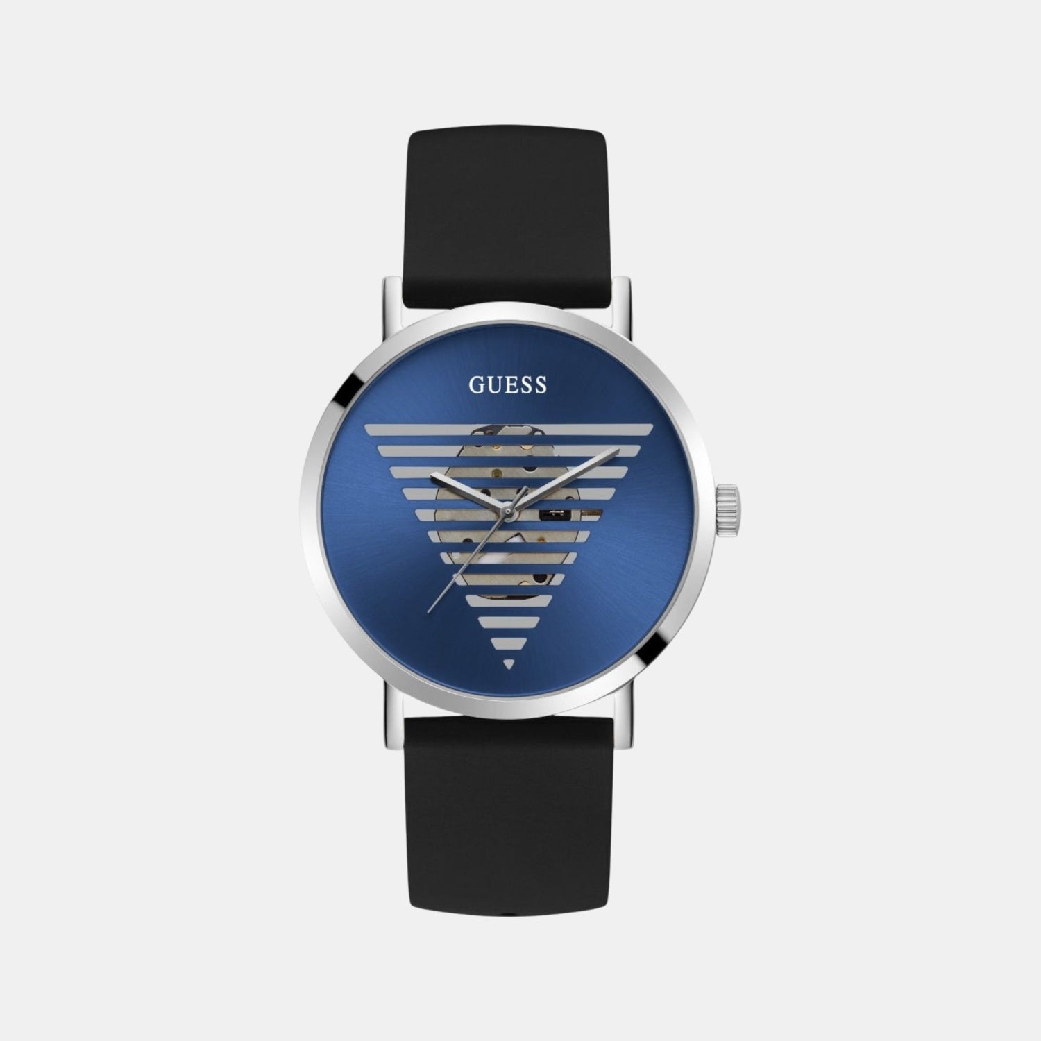 Idol Men Quartz Blue Dial Analog Silicone Watch GW0503G2