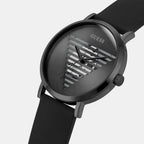 Idol Men Quartz Black Dial Analog Silicone Watch GW0503G3