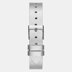 Guess Dress Men Quartz Silver Dial Analog Leather Watch GW0535L3