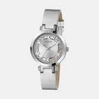 Guess Dress Men Quartz Silver Dial Analog Leather Watch GW0535L3
