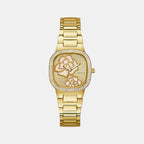 Guess Trend Women Quartz Gold Dial Analog Stainless Steel Watch GW0544L2
